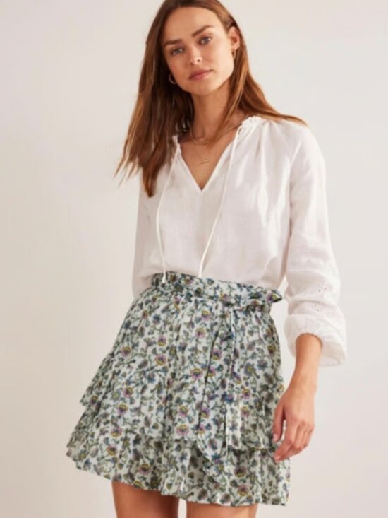 Boden Dresses & Skirts - NEW Boden Tie-Waist Crinkle Mini Skirt